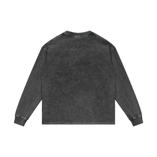 SUBZERO SUMMER ACID WASH OVERSIZED LONG SLEEVE TEE