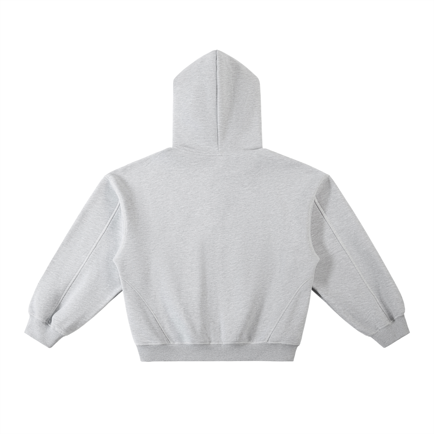 The Nova Club Contrast-Stitched Boxy Fleece Hoodie