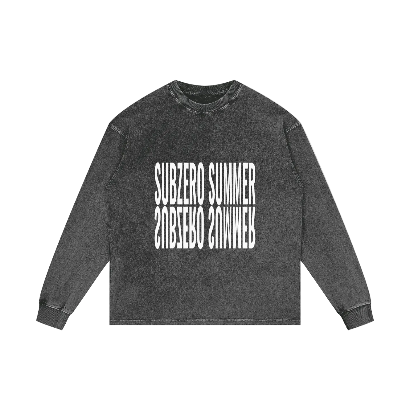 SUBZERO SUMMER ACID WASH OVERSIZED LONG SLEEVE TEE