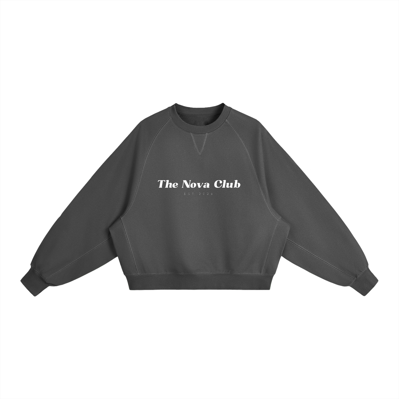The Nova Club Essential Heavyweight Dolman Sleeve Boxy Sweatshirt