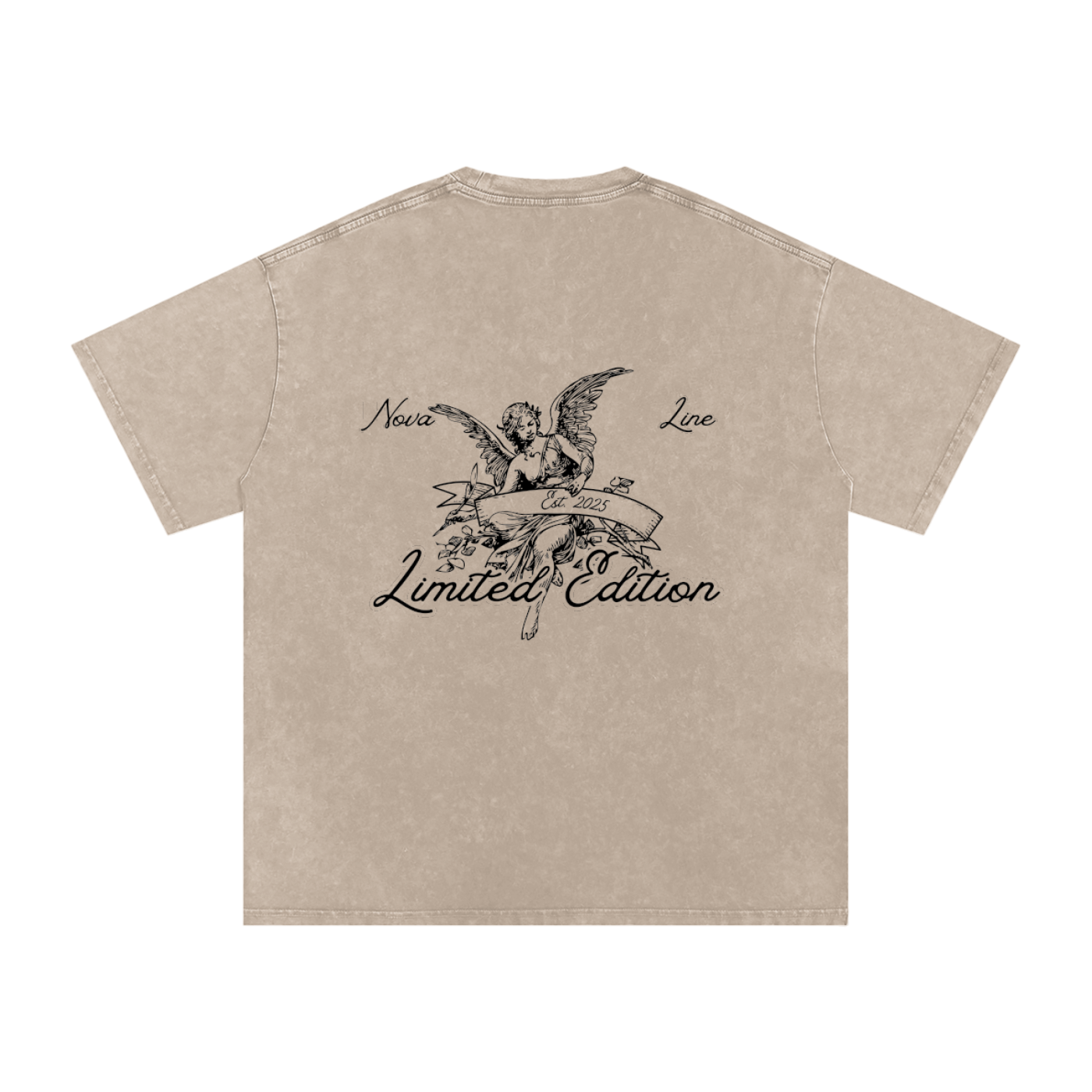 NOVA LIMITED EDITION Snow Washed Oversized Cotton T-Shirt