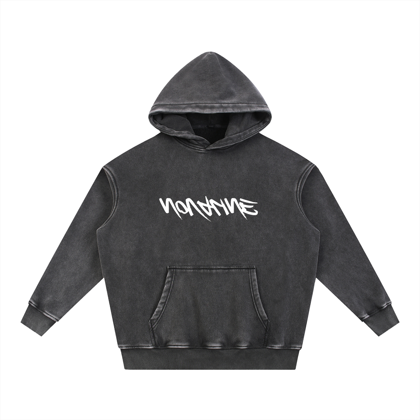 Nova Line INVERTED Snow Wash Fleece Oversize Hoodie
