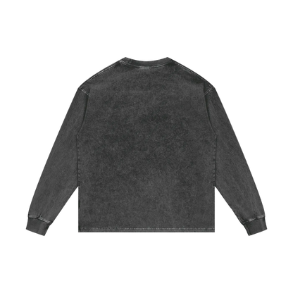 SUBZERO SUMMER ACID WASH OVERSIZED LONG SLEEVE TEE