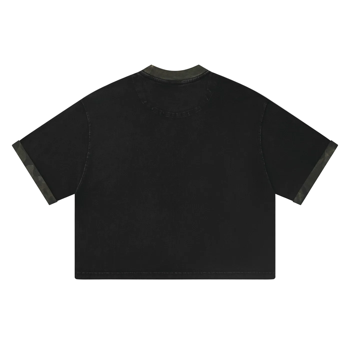 CAMO MINERAL WASHED PANEL TEE