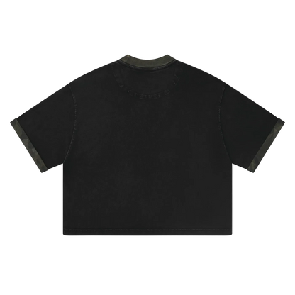 CAMO MINERAL WASHED PANEL TEE