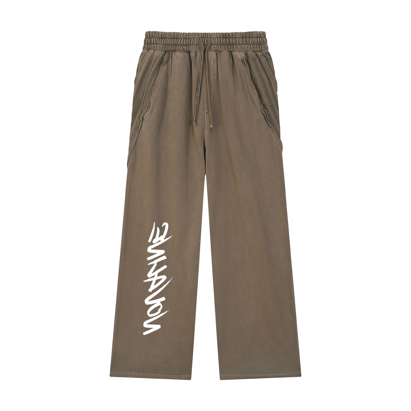 Nova Line INVERTED Snow Washed Tape Raw Edge Sweatpants