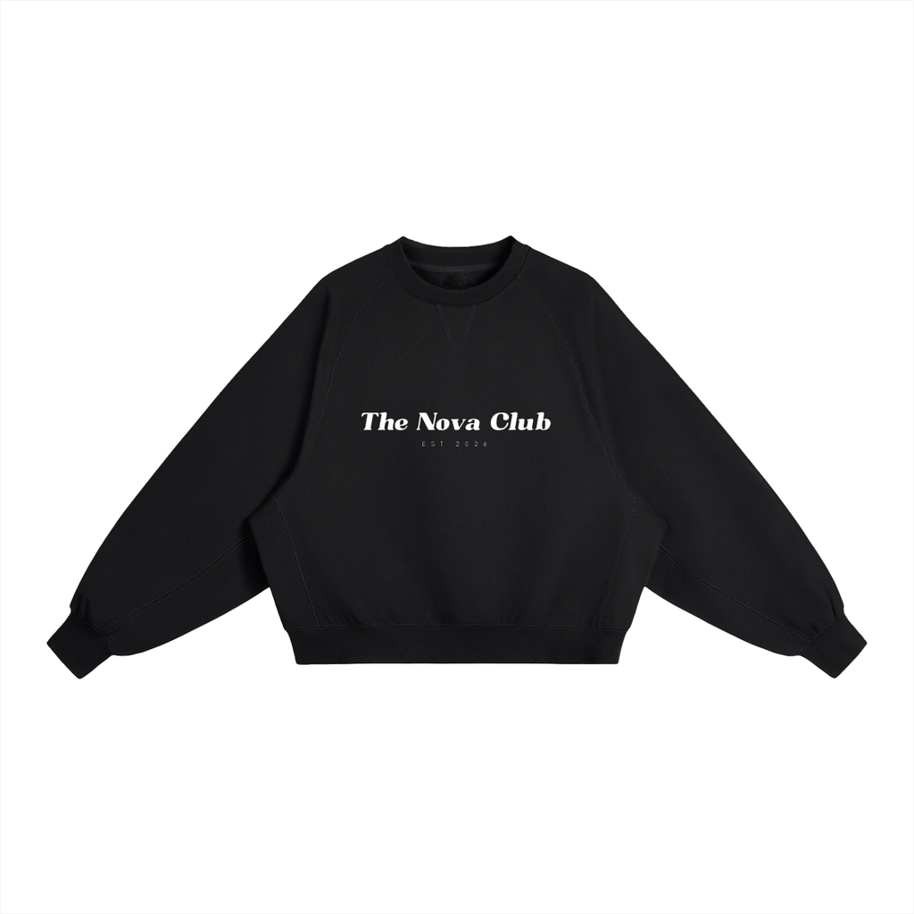 The Nova Club Essential Heavyweight Dolman Sleeve Boxy Sweatshirt
