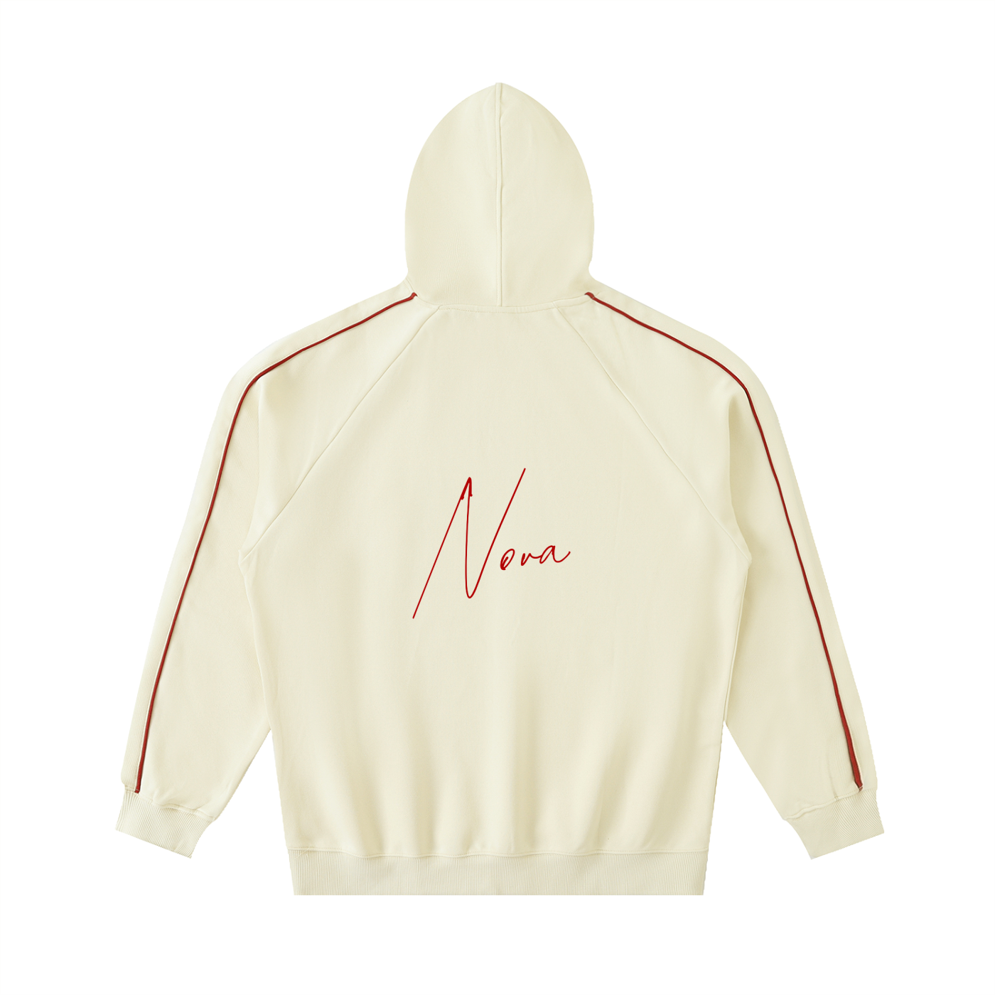 Nova Line Apricot Contrast Piping Raglan Hoodie