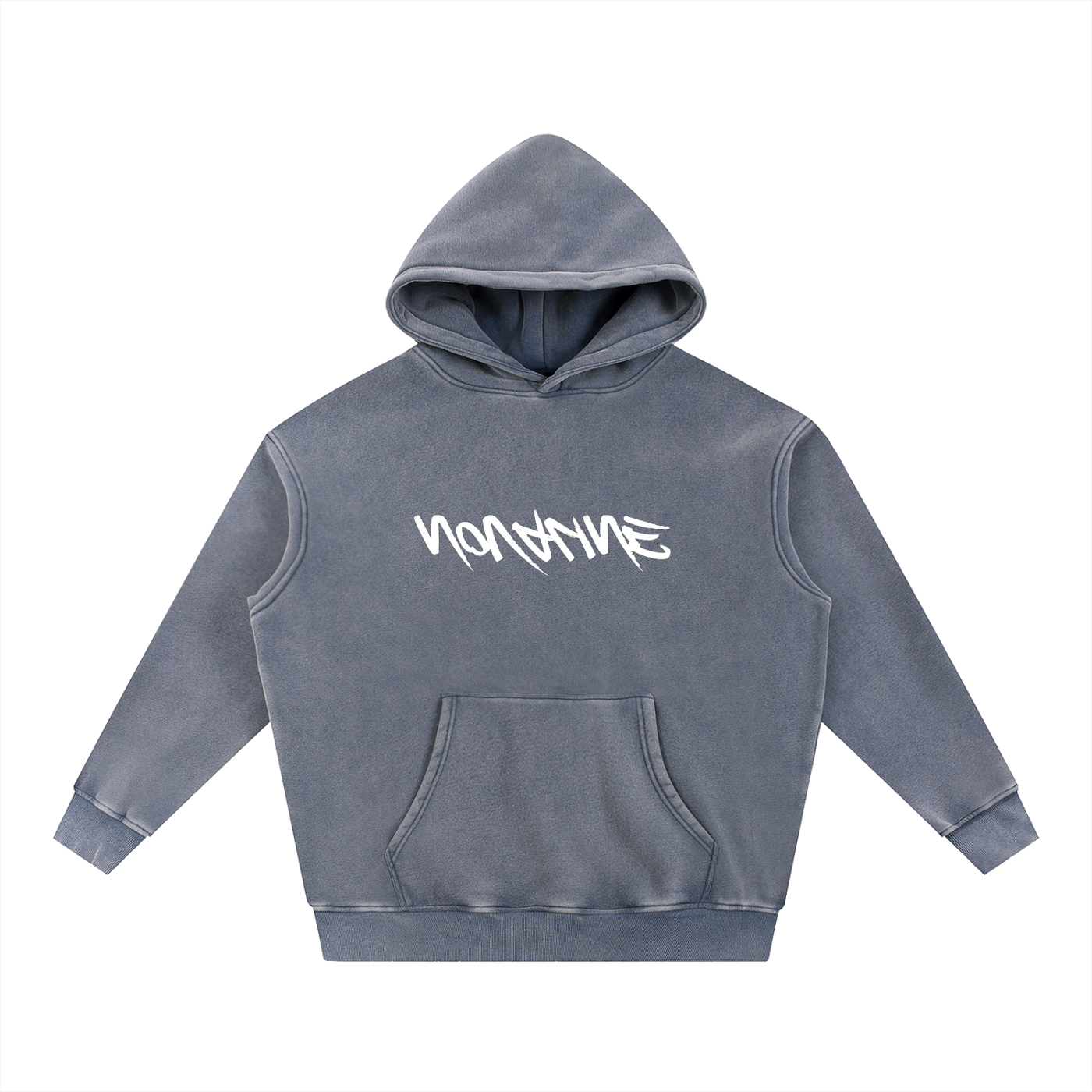 Nova Line INVERTED Snow Wash Fleece Oversize Hoodie