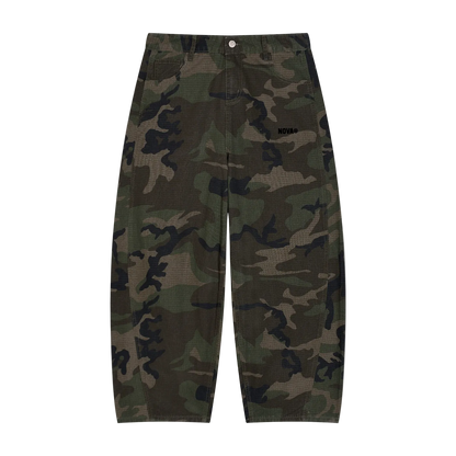 CAMO BARREL LEG CARGOS